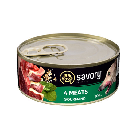 Savory Dog Adult 4 Meats 100 г